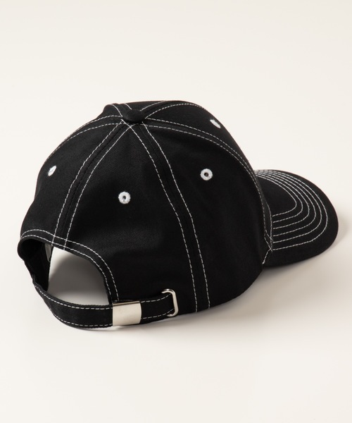 WEGO（ウィゴー）の「WEGO/ステッチベースボールキャップ（キャップ・メンズ・ブラック/ホワイト・FREE）」の3枚目の写真