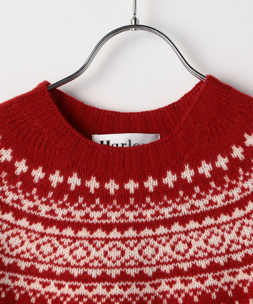 Hurley (ハーレー)の「HARLEY:フェアアイルシェットランドニット(ニット/セーター・レディース・ホワイト/ライトグレー/ブラック/レッド/ブルー系その他・ONE SIZE)」の7枚目の写真