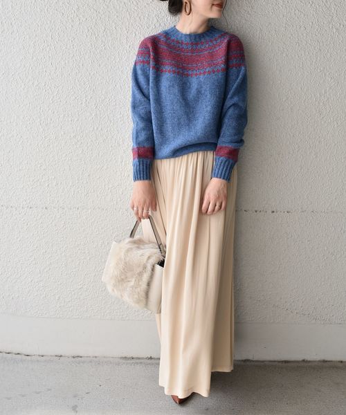 Hurley (ハーレー)の「HARLEY:フェアアイルシェットランドニット(ニット/セーター・レディース・ホワイト/ライトグレー/ブラック/レッド/ブルー系その他・ONE SIZE)」の21枚目の写真