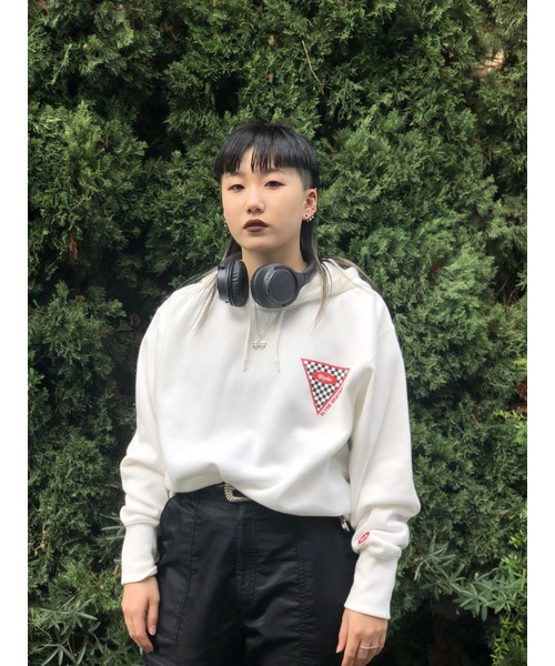 Slyde(スライド)の「【Slyde】TRIANGLE LOGO HOODIE(パーカー)」|ホワイト
