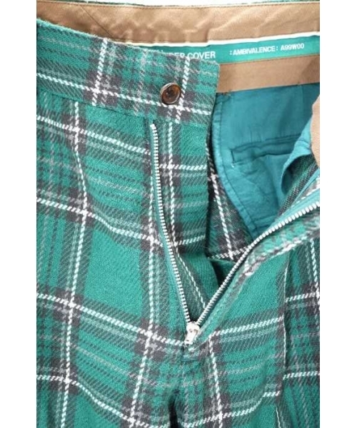 アンダーカバー UNDERCOVER シャツ巻き ドッキング チェックパンツ L 高橋循 アンダーカバー undercoverism シャツ巻きチェックパンツ
