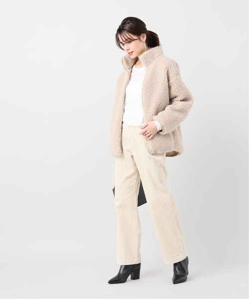 JOURNAL STANDARD relume（ジャーナルスタンダード　レリューム）の「コーデュロイストレートパンツ◆（その他パンツ・レディース・アイボリー/ブラウン/ライトグレー・40/38/36）」の4枚目の写真