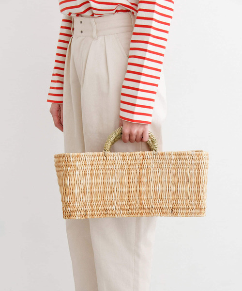 URBAN RESEARCH DOORS(アーバンリサーチドアーズ)の「アフリカンスクエア ストロー横長かごM(インテリア雑貨・レディース・その他・MEDIUM)」の12枚目の写真