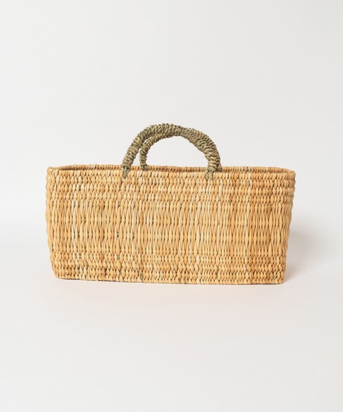 URBAN RESEARCH DOORS(アーバンリサーチドアーズ)の「アフリカンスクエア ストロー横長かごM(インテリア雑貨・レディース・その他・MEDIUM)」の6枚目の写真