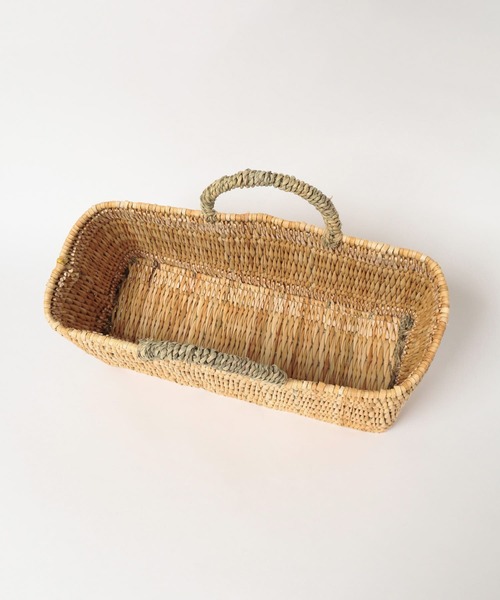 URBAN RESEARCH DOORS(アーバンリサーチドアーズ)の「アフリカンスクエア ストロー横長かごM(インテリア雑貨・レディース・その他・MEDIUM)」の2枚目の写真