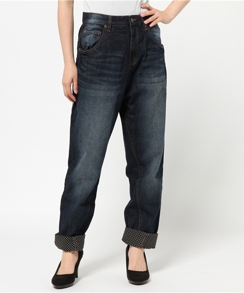 and it_（アンドイット）の「深ゆるまたサルエルデニムパンツ（デニムパンツ・レディース・ブルー/ネイビー/その他2/その他1/ホワイト/ワンウォッシュ・M/L/2L/3L/4L/SMALL/S）」の5枚目の写真