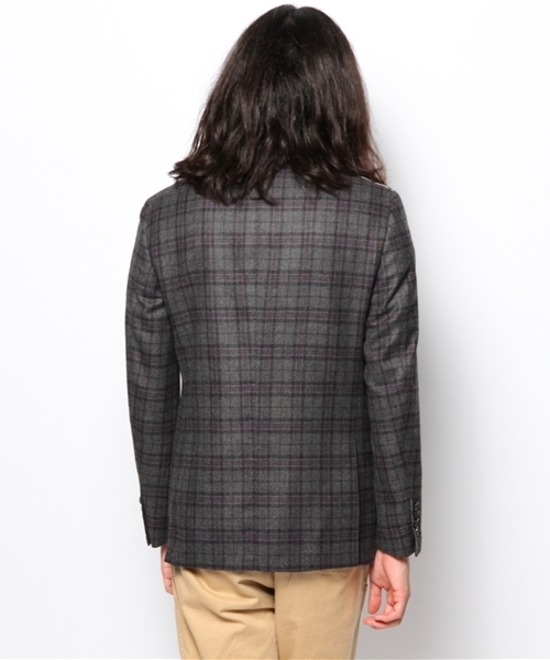 NANO universe（ナノユニバース）の「AQUOIBONISTE(アクアボニスト)/ テーラーメイド S2BJK（テーラードジャケット・メンズ・グリーン/グレー・44/46/48）」の10枚目の写真