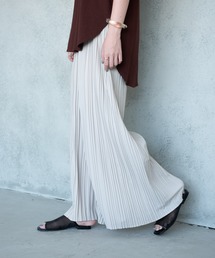 Aunt Marie's | AUNT MARIE'S プリーツロングワイドパンツ(その他パンツ)