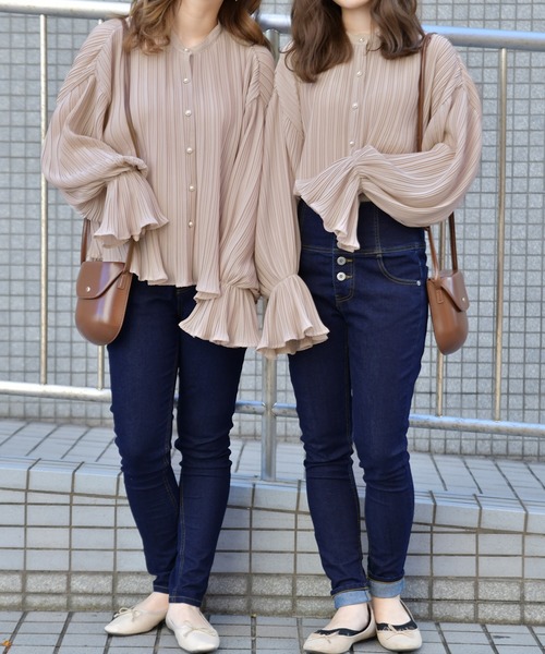 PairPair（ペアペア）の「キャンディスリーブプリーツブラウス（シャツ/ブラウス・レディース・その他/モカ/ライトベージュ・FREE）」の19枚目の写真