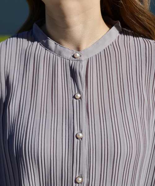 PairPair（ペアペア）の「キャンディスリーブプリーツブラウス（シャツ/ブラウス・レディース・その他/モカ/ライトベージュ・FREE）」の18枚目の写真