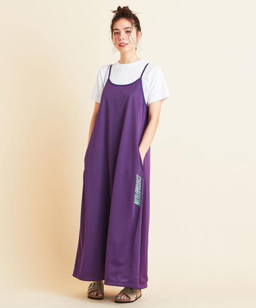 Champion(チャンピオン)の「【別注】<Champion(チャンピオン)>∴メッシュロングワンピース(ワンピース・レディース・パープル/ネイビー/ブラック・MEDIUM)」の17枚目の写真