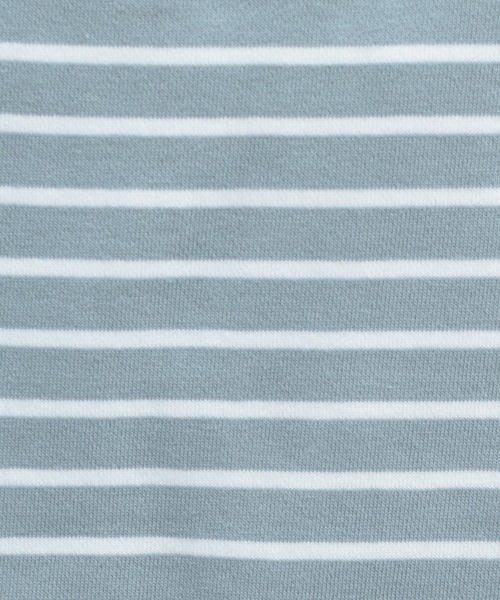 PairPair(ペアペア)の「フード付ボーダーヘンリートップス(パーカー・レディース・サックスブルー/ベージュ・FREE)」の13枚目の写真