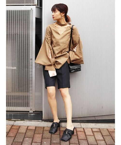 EMODA（エモダ）の「ギャザーカバーサボ（サンダル・レディース・ブラック/ブラウン・SMALL/MEDIUM/LARGE）」の9枚目の写真