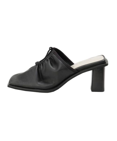 EMODA（エモダ）の「ギャザーカバーサボ（サンダル・レディース・ブラック/ブラウン・SMALL/MEDIUM/LARGE）」の4枚目の写真