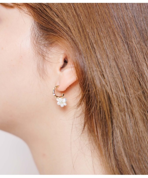flower（フラワー）の「ペルルノワピアス（ピアス（片耳用）・レディース・ゴールド・FREE）」の8枚目の写真