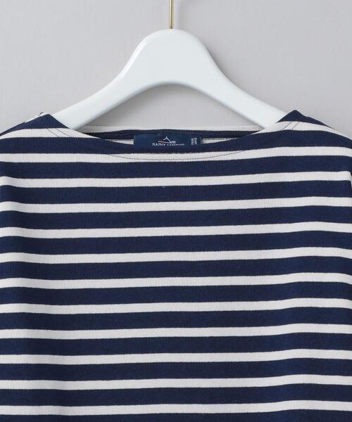 SAINT JAMES（セントジェームス）の「＜SAINT JAMES＞OUESSANT BORDER PULLOVER/カットソー（Tシャツ/カットソー・レディース・ネイビー/ブラック/ケリー/ピンク・03/01/06）」の6枚目の写真