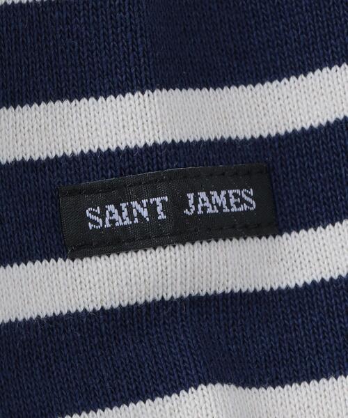 SAINT JAMES（セントジェームス）の「＜SAINT JAMES＞OUESSANT BORDER PULLOVER/カットソー（Tシャツ/カットソー・レディース・ネイビー/ブラック/ケリー/ピンク・03/01/06）」の10枚目の写真