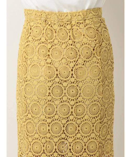 Ungrid(アングリッド)の「マーメイドレースマキシスカート(スカート・レディース・イエロー/アイボリー/ブラック・FREE)」の12枚目の写真