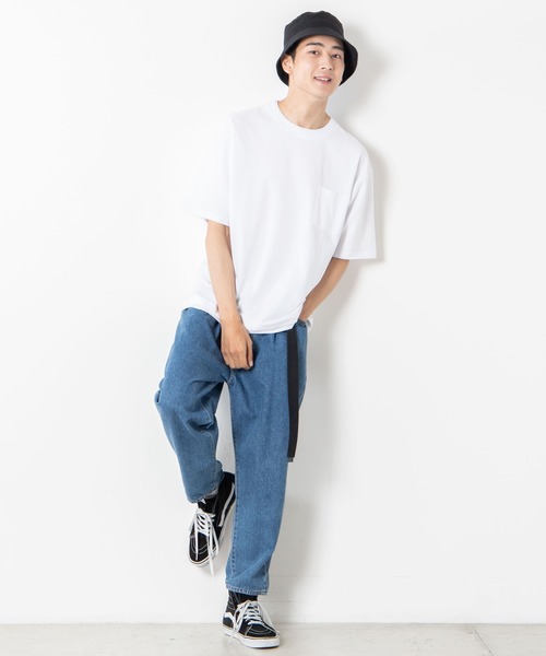 WEGO（ウィゴー）の「WEGO/レイヤードポケットTシャツ（Tシャツ/カットソー・メンズ・ホワイト/ベージュ/ネイビー・SMALL/MEDIUM/LARGE）」の10枚目の写真