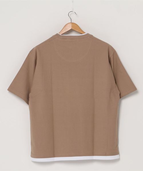 WEGO（ウィゴー）の「WEGO/レイヤードポケットTシャツ（Tシャツ/カットソー・メンズ・ホワイト/ベージュ/ネイビー・SMALL/MEDIUM/LARGE）」の19枚目の写真