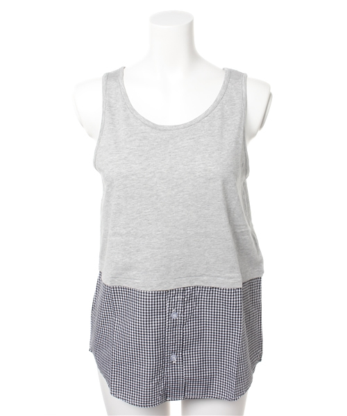 CIAOPANIC（チャオパニック）の「【Ciaopanic】レイヤード用タンクTOP（キャミソール・レディース・ホワイト/その他18/ライトブルー/ブラック・FREE）」の3枚目の写真