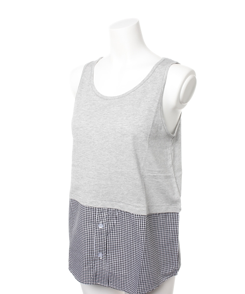 CIAOPANIC（チャオパニック）の「【Ciaopanic】レイヤード用タンクTOP（キャミソール・レディース・ホワイト/その他18/ライトブルー/ブラック・FREE）」の5枚目の写真