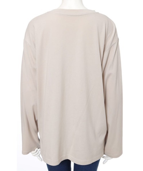 fifth(フィフス)の「グラフィックプリントロングスリーブTシャツ(Tシャツ/カットソー・レディース・ホワイト/グレイッシュベージュ・MEDIUM)」の6枚目の写真
