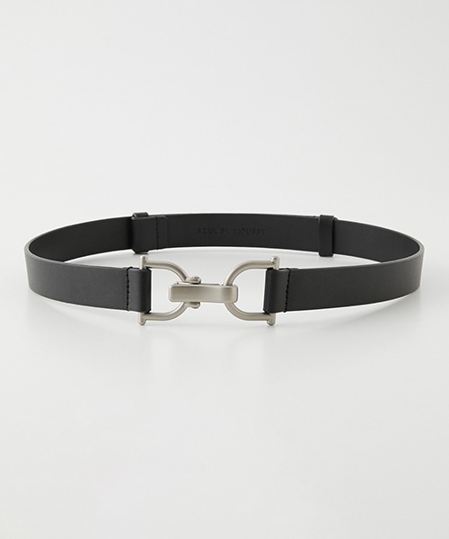 AZUL by moussy（アズールバイマウジー）の「METAL HOOK BELT/メタルフックベルト（ベルト・レディース・ブラック/キャメル・FREE）」の2枚目の写真