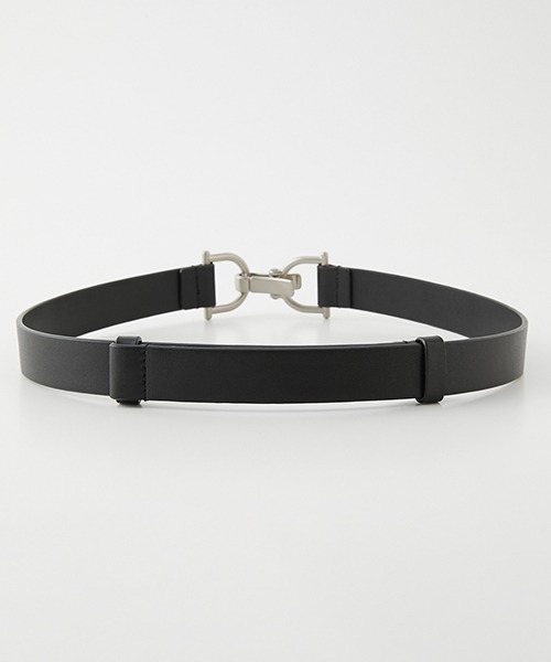 AZUL by moussy（アズールバイマウジー）の「METAL HOOK BELT/メタルフックベルト（ベルト・レディース・ブラック/キャメル・FREE）」の4枚目の写真