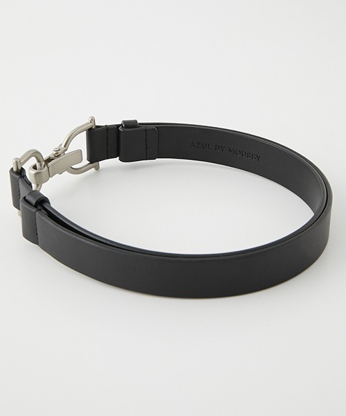 AZUL by moussy（アズールバイマウジー）の「METAL HOOK BELT/メタルフックベルト（ベルト・レディース・ブラック/キャメル・FREE）」の6枚目の写真