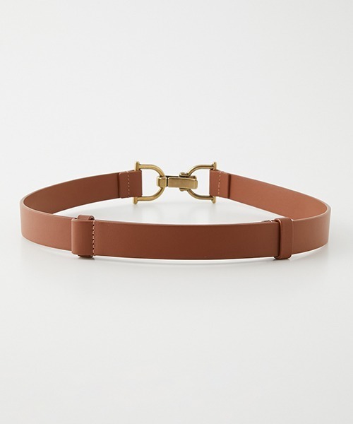 AZUL by moussy（アズールバイマウジー）の「METAL HOOK BELT/メタルフックベルト（ベルト・レディース・ブラック/キャメル・FREE）」の9枚目の写真