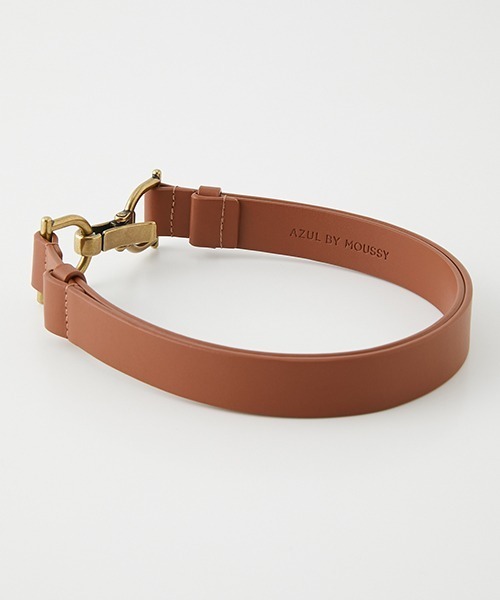 AZUL by moussy（アズールバイマウジー）の「METAL HOOK BELT/メタルフックベルト（ベルト・レディース・ブラック/キャメル・FREE）」の11枚目の写真