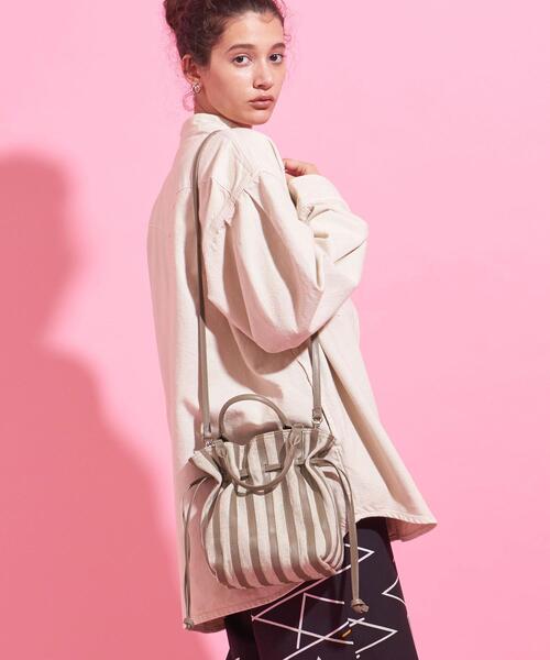 BEAUTY&YOUTH UNITED ARROWS(ビューティーアンドユースユナイテッドアローズ)の「BY∴ コンビパネルミニドローストショルダーバッグ -2WAY- ◆(ショルダーバッグ・レディース・ナチュラル/モカ・FREE)」の18枚目の写真