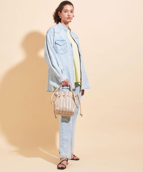 BEAUTY&YOUTH UNITED ARROWS(ビューティーアンドユースユナイテッドアローズ)の「BY∴ コンビパネルミニドローストショルダーバッグ -2WAY- ◆(ショルダーバッグ・レディース・ナチュラル/モカ・FREE)」の11枚目の写真