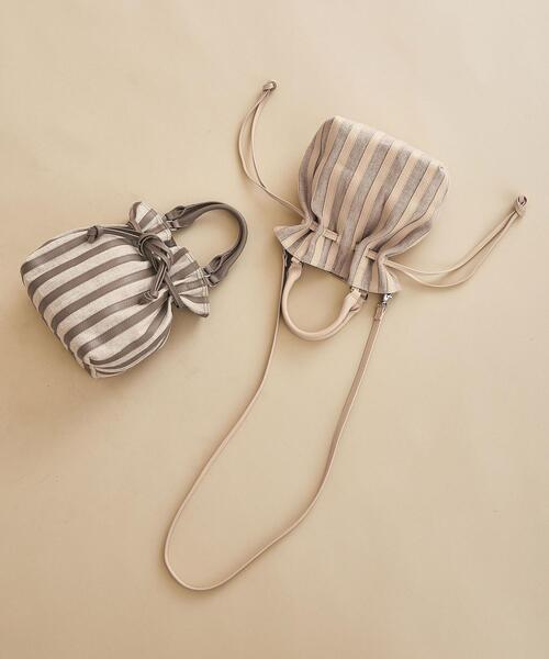 BEAUTY&YOUTH UNITED ARROWS(ビューティーアンドユースユナイテッドアローズ)の「BY∴ コンビパネルミニドローストショルダーバッグ -2WAY- ◆(ショルダーバッグ・レディース・ナチュラル/モカ・FREE)」の12枚目の写真