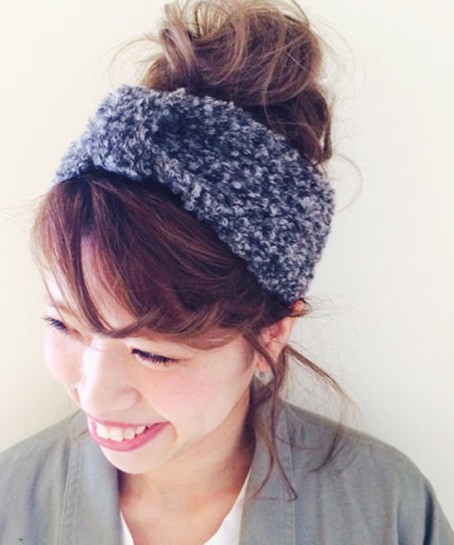 Kastane（カスタネ）の「【HIGHLAND2000】リボンヘアバンド（ヘアバンド・レディース・グリーン/グレー/ブラック・FREE）」の2枚目の写真