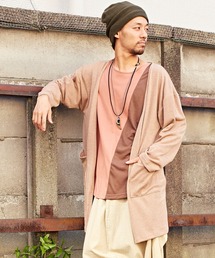 【チャイハネ】yul レイヤードニットソーMEN'Sカーディガン