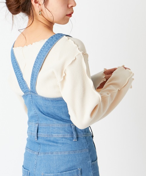 Chico(チコ)の「配色メローフレアT(Tシャツ/カットソー・レディース・ミント/ライトベージュ/アイボリー/ブラック・FREE)」の17枚目の写真