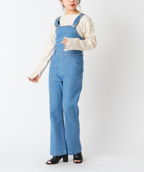 Chico(チコ)の「配色メローフレアT(Tシャツ/カットソー・レディース・ミント/ライトベージュ/アイボリー/ブラック・FREE)」の9枚目の写真