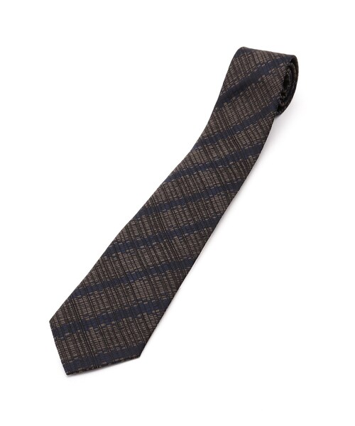 千本格子シャドーストライプネクタイ