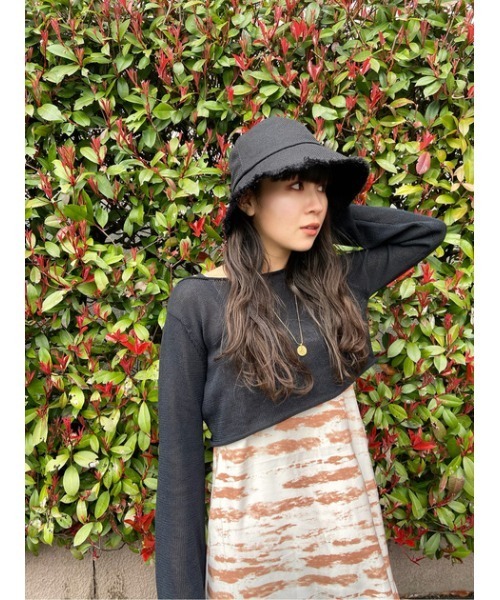 SLY（スライ）の「SPRING BUCKET HAT/バケットハット（ハット・レディース・ブラック/ベージュ/ブラウン・FREE）」の19枚目の写真