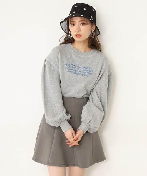 one after another NICE CLAUP（ワンアフターアナザーナイスクラップ）の「ロゴカレッジスウェット（Tシャツ/カットソー・レディース・グレー/オフホワイト/ブルー/ホワイト系その他・FREE）」の11枚目の写真