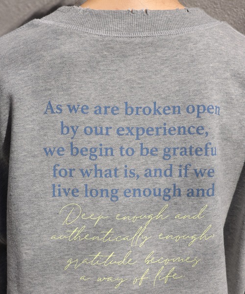 one after another NICE CLAUP（ワンアフターアナザーナイスクラップ）の「ロゴカレッジスウェット（Tシャツ/カットソー・レディース・グレー/オフホワイト/ブルー/ホワイト系その他・FREE）」の8枚目の写真