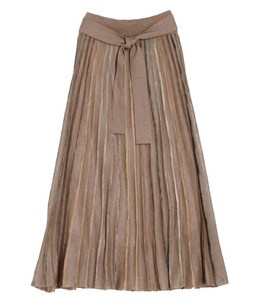 LAGUNAMOON（ラグナムーン）の「シアーレインボーニットスカート（スカート・レディース・パープル/ブラウン/ベージュ・FREE）」の15枚目の写真