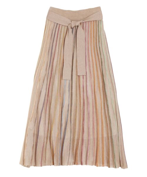 LAGUNAMOON（ラグナムーン）の「シアーレインボーニットスカート（スカート・レディース・パープル/ブラウン/ベージュ・FREE）」の16枚目の写真