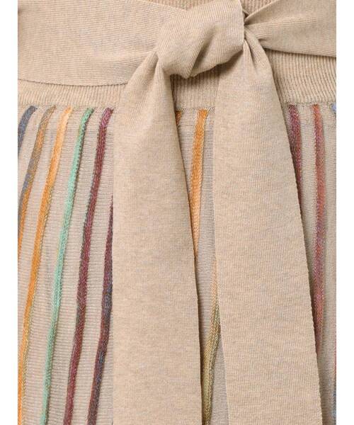 LAGUNAMOON（ラグナムーン）の「シアーレインボーニットスカート（スカート・レディース・パープル/ブラウン/ベージュ・FREE）」の18枚目の写真