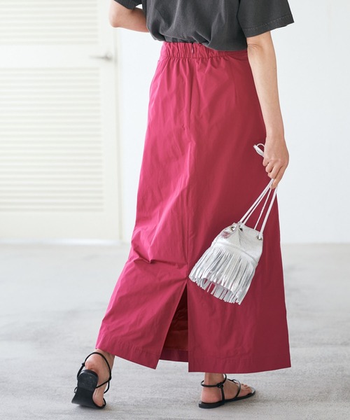 RIVE DROITE（リヴドロワ）の「メモリータフタマキシスカート（スカート・レディース・サックスブルー/ピンク・38/36）」の2枚目の写真