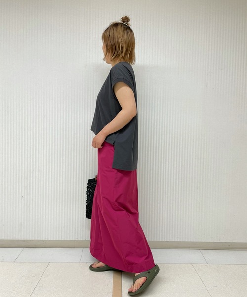 RIVE DROITE（リヴドロワ）の「メモリータフタマキシスカート（スカート・レディース・サックスブルー/ピンク・38/36）」の16枚目の写真