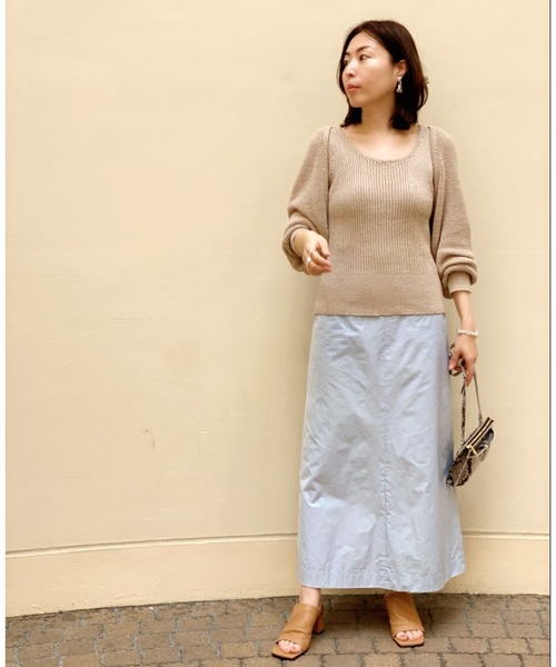 RIVE DROITE（リヴドロワ）の「メモリータフタマキシスカート（スカート・レディース・サックスブルー/ピンク・38/36）」の20枚目の写真