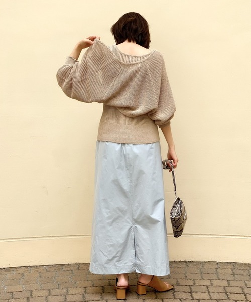 RIVE DROITE（リヴドロワ）の「メモリータフタマキシスカート（スカート・レディース・サックスブルー/ピンク・38/36）」の22枚目の写真